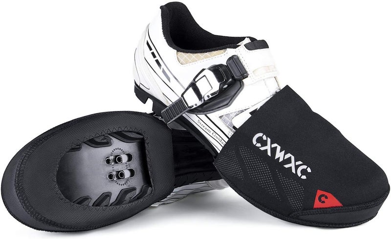 CXWXC Cycling Toe Covers for Men Women - Cycling Shoe Covers Winter Waterproof Breathable - Bike Overshoes Cold Weather Thermal Warm - Image 1